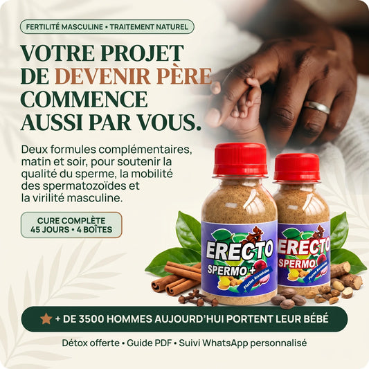 ERECTO SPERMO – Renforcez votre fertilité masculine naturellement.