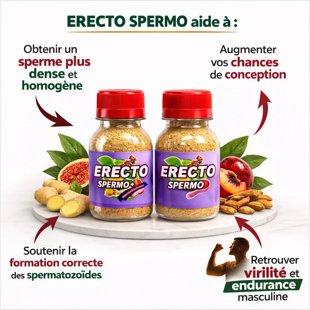 ERECTO SPERMO – Renforcez votre fertilité masculine naturellement